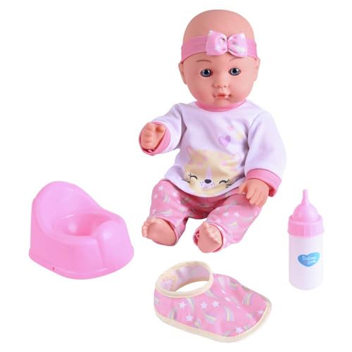 Kids Chad Valley Babies to Love Drink & Wet Doll - 11inch/30cm And Accessories