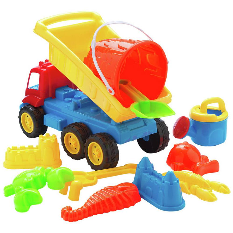 Kids Chad Valley Sand Toy Truck and Tools Set