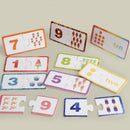 Montessori Number Matching Puzzle – Wooden Educational Learning Toy for Toddlers