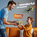 RC Wall Climbing Gecko Toy for Kids | Remote Control LED Crawling Lizard