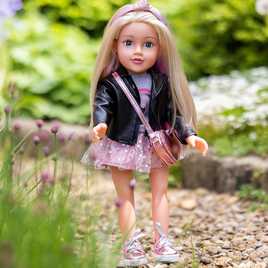 Kids Designafriend Tilly Fashionista Girl Doll with Blonde Hair  18 Inch, Pink Outfit