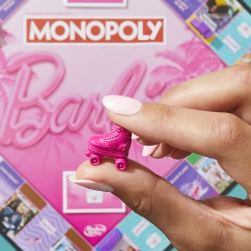 MONOPOLY Barbie Edition Board Game Ages 8+ Fun Family Games