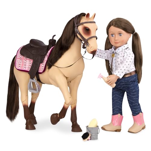 Our Generation Posable Morgan Horse – Beautiful 20-inch Brown Toy Horse