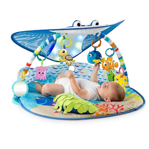 Bright Starts Disney Baby Finding Nemo Mr. Ray Ocean Lights Baby Gym