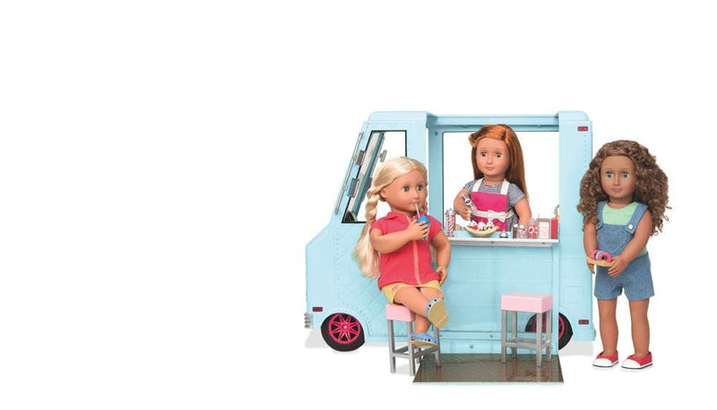 Our Generation Sweet Stop Ice Cream Truck Playset for 18-inch Dolls