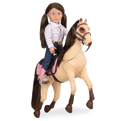 Our Generation Posable Morgan Horse – Beautiful 20-inch Brown Toy Horse