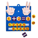 Montessori Finger Counting Math Board – Early Learning Numbers & Addition Toy for Kids