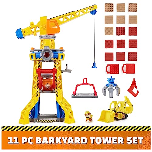 Rubble and Crew Bark Yard Crane Tower Playset for Boys and Girls 3+