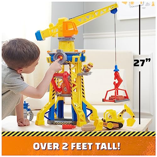 Rubble and Crew Bark Yard Crane Tower Playset for Boys and Girls 3+