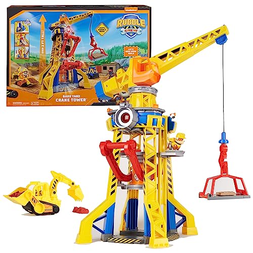 Rubble and Crew Bark Yard Crane Tower Playset for Boys and Girls 3+