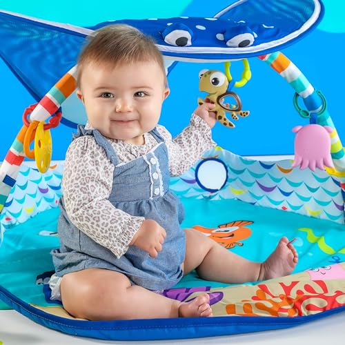 Bright Starts Disney Baby Finding Nemo Mr. Ray Ocean Lights Baby Gym