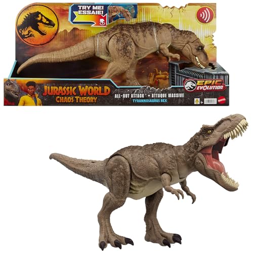 Jurassic World Chaos Theory All Out Attack T-Rex  Dinosaur Action Figure