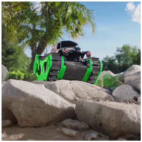 Monster Jam Grave Digger Trax All-Terrain Remote Control Outdoor Vehicle