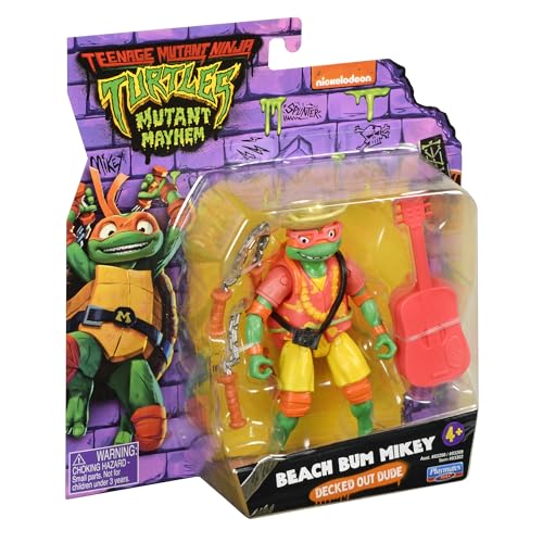 Teenage Mutant Ninja Turtles Mutant Mayhem Figure - Beach Bum Michelangelo