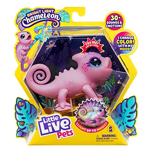 Little Live Pets Nova The Bright Light Chameleon Interactive Colour Change Up Toy