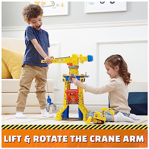 Rubble and Crew Bark Yard Crane Tower Playset for Boys and Girls 3+