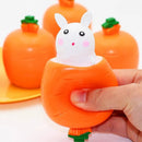 Cute Bunny Carrot Squishy Toy – Pop Up Rabbit Sensory Stress Relief Fidget Toy