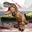 Electric Walking Dinosaur Toy with Spray, Lights & Sound