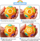 Rainbow Puzzle Ball Fidget Toy – Colour Matching Brain Teaser Sensory Game