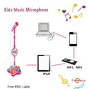 Kids Karaoke Microphone Stand with LED Lights