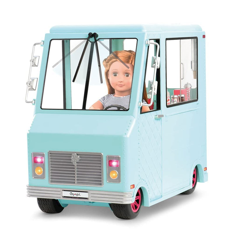 Our Generation Sweet Stop Ice Cream Truck Playset for 18-inch Dolls