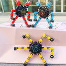 Transforming Fidget Spinner Chain Toy – Stress Relief Sensory Spinner