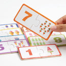 Montessori Number Matching Puzzle – Wooden Educational Learning Toy for Toddlers