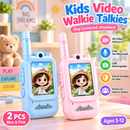Kids Video Walkie Talkies – 2PCS Rechargeable Video & Voice Intercom