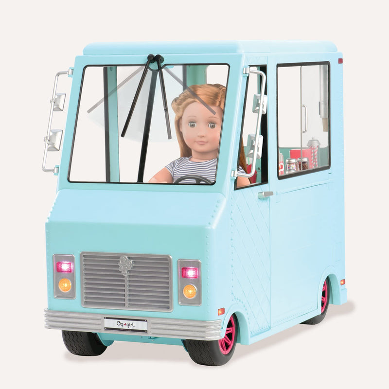 Our Generation Sweet Stop Ice Cream Truck Playset for 18-inch Dolls