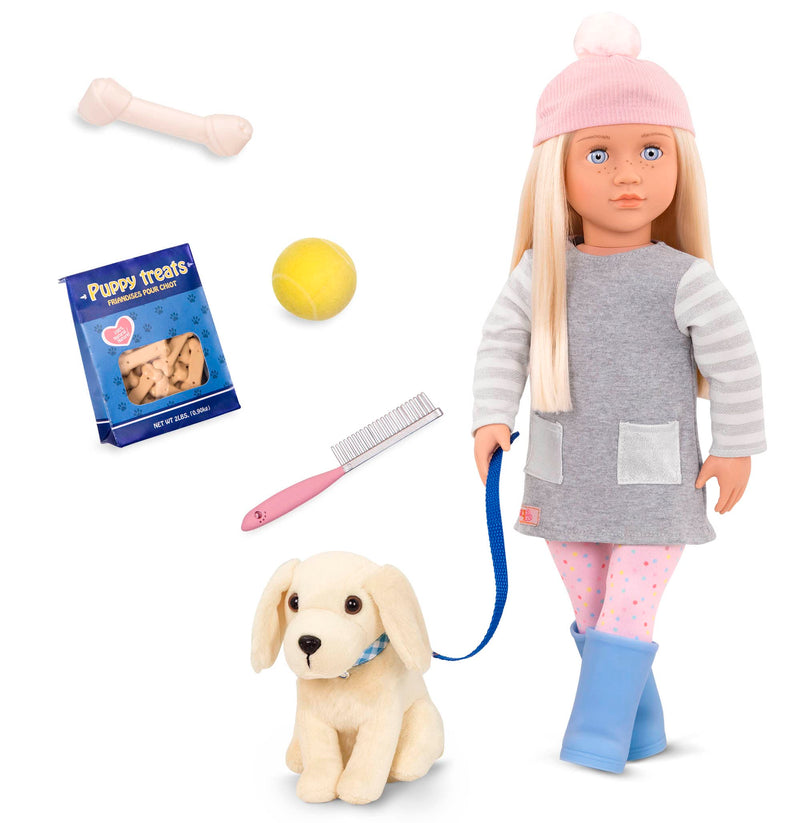 Our Generation Meagan Play Doll with Pet and Accessory Set