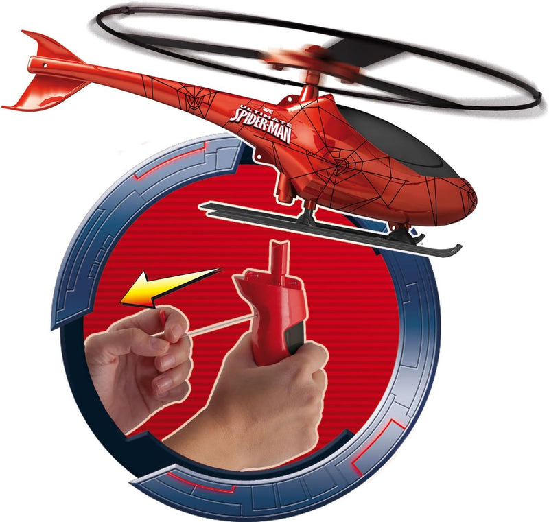 Marvel Spiderman Rescue Helicopter Red/Blue