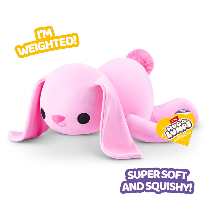 Hug-A-Lumps Hazel the Pink Bunny Weighted Soft Toy by ZURU