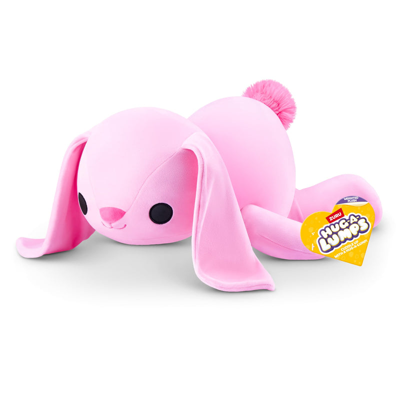 Hug-A-Lumps Hazel the Pink Bunny Weighted Soft Toy by ZURU