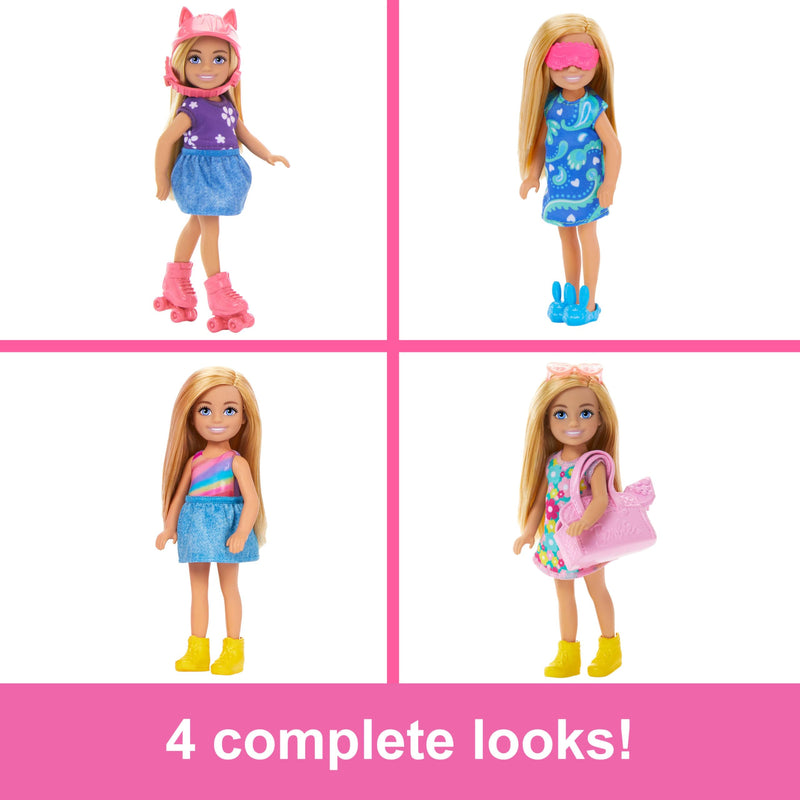 Barbie Chelsea Doll & Closet Toy Playset with 15 Pieces Clothes & Accessories