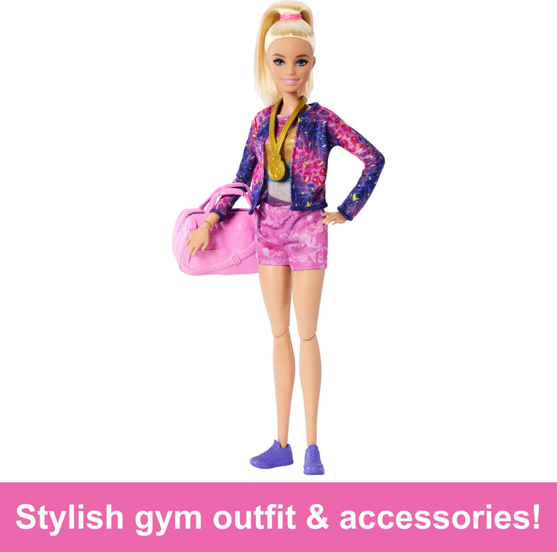 Barbie Gymnastics Doll and Playset With Accessories