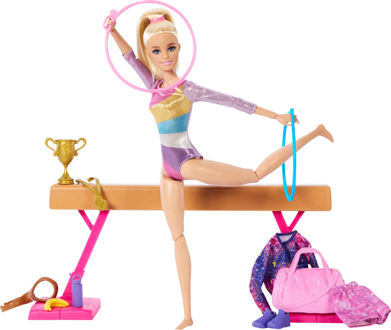 Barbie Gymnastics Doll and Playset With Accessories