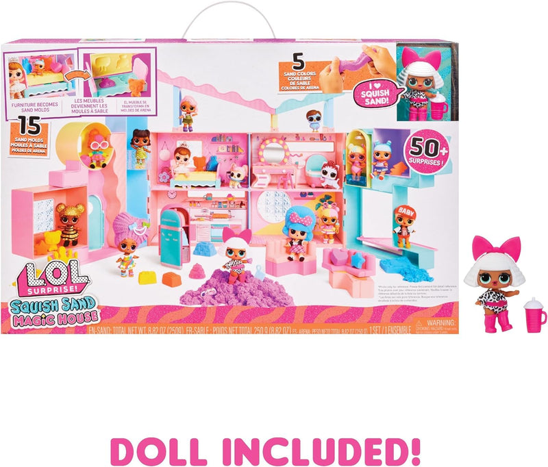 L.O.L. Surprise! Squish Sand Magic House Playset for Girls Age 4+