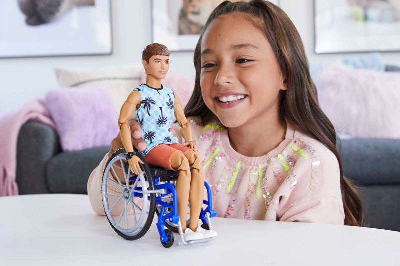 Barbie Ken Doll with Wheelchair & Ramp