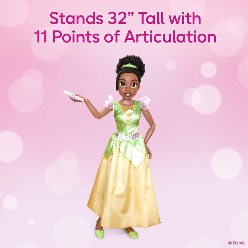 Disney Princess Tiana 32” Playdate Giant Doll For Girls Aged 3+