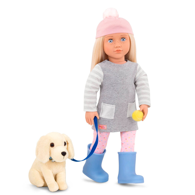 Our Generation Meagan Play Doll with Pet and Accessory Set