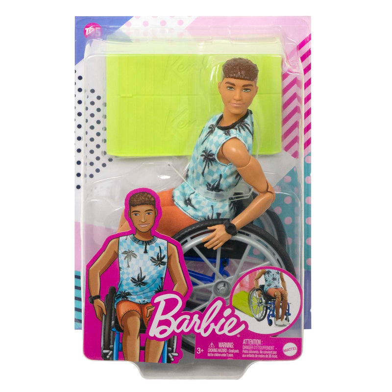 Barbie Ken Doll with Wheelchair & Ramp