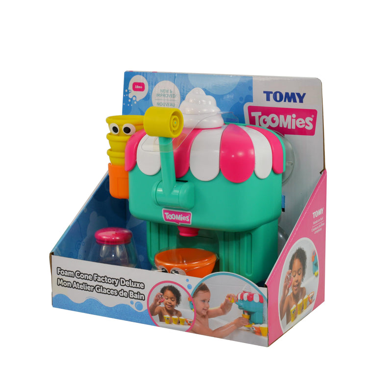 TOMY Toomies Foam Cone Factory Deluxe Bath Toy For 18 Month Old Toys