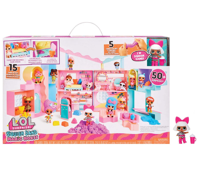 L.O.L. Surprise! Squish Sand Magic House Playset for Girls Age 4+