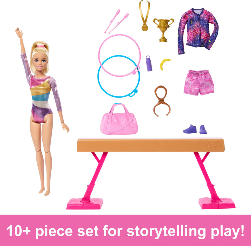 Barbie Gymnastics Doll and Playset With Accessories