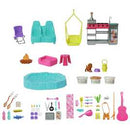 Barbie Dream Camper Playset with Roof Tent & Swing + Free Activity Book