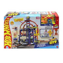 Hot Wheels Mega Loop Garage Playset with 1 Die-Cast Car + Free Activity Book