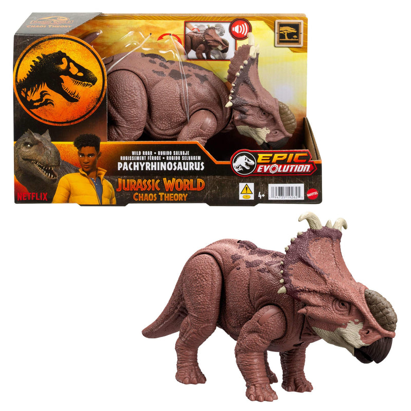 Jurassic World Chaos Theory Wild Roar Pachyrhinosaurus Dinosaur Action Figure