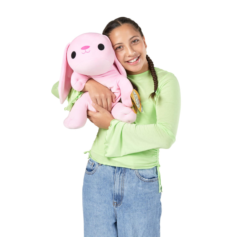 Hug-A-Lumps Hazel the Pink Bunny Weighted Soft Toy by ZURU