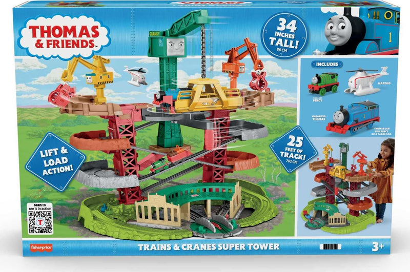 Thomas & Friends Fisher-Price Trains & Cranes Super Tower Track Set