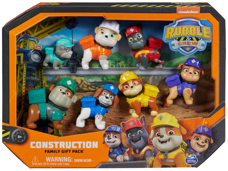 Rubble and Crew Construction Family Figure Gift Pack for Boys and Girls Aged 3+